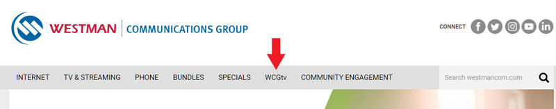 Westman Communications Website screenshot