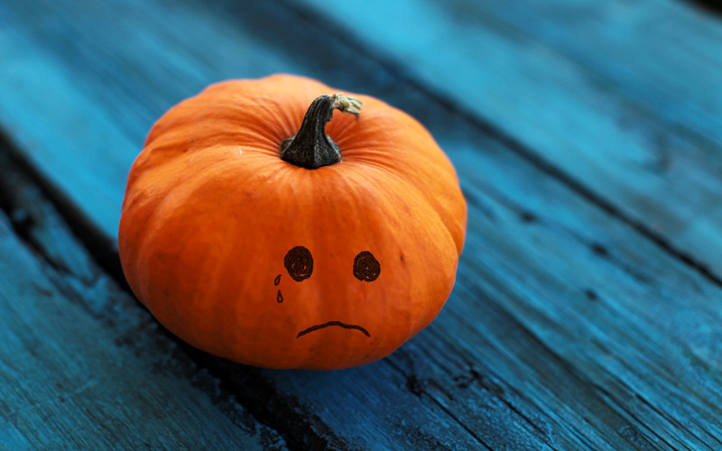 sad pumpkin