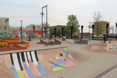 skate park wide view