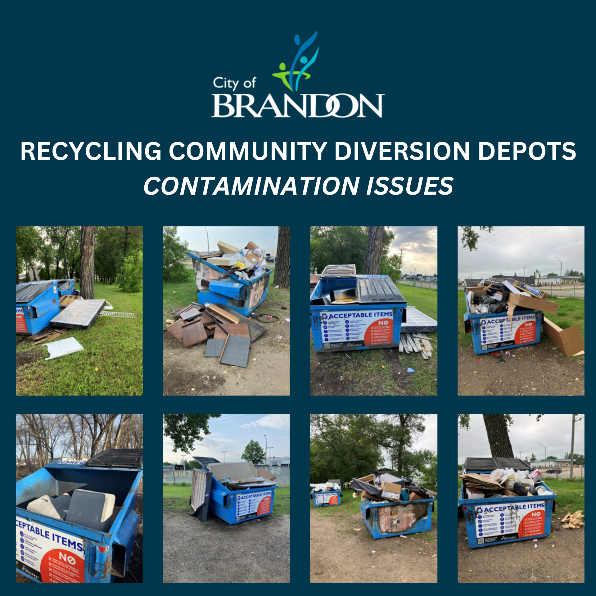 Photo of Contamination issues at Recycling Community Diversion Depots
