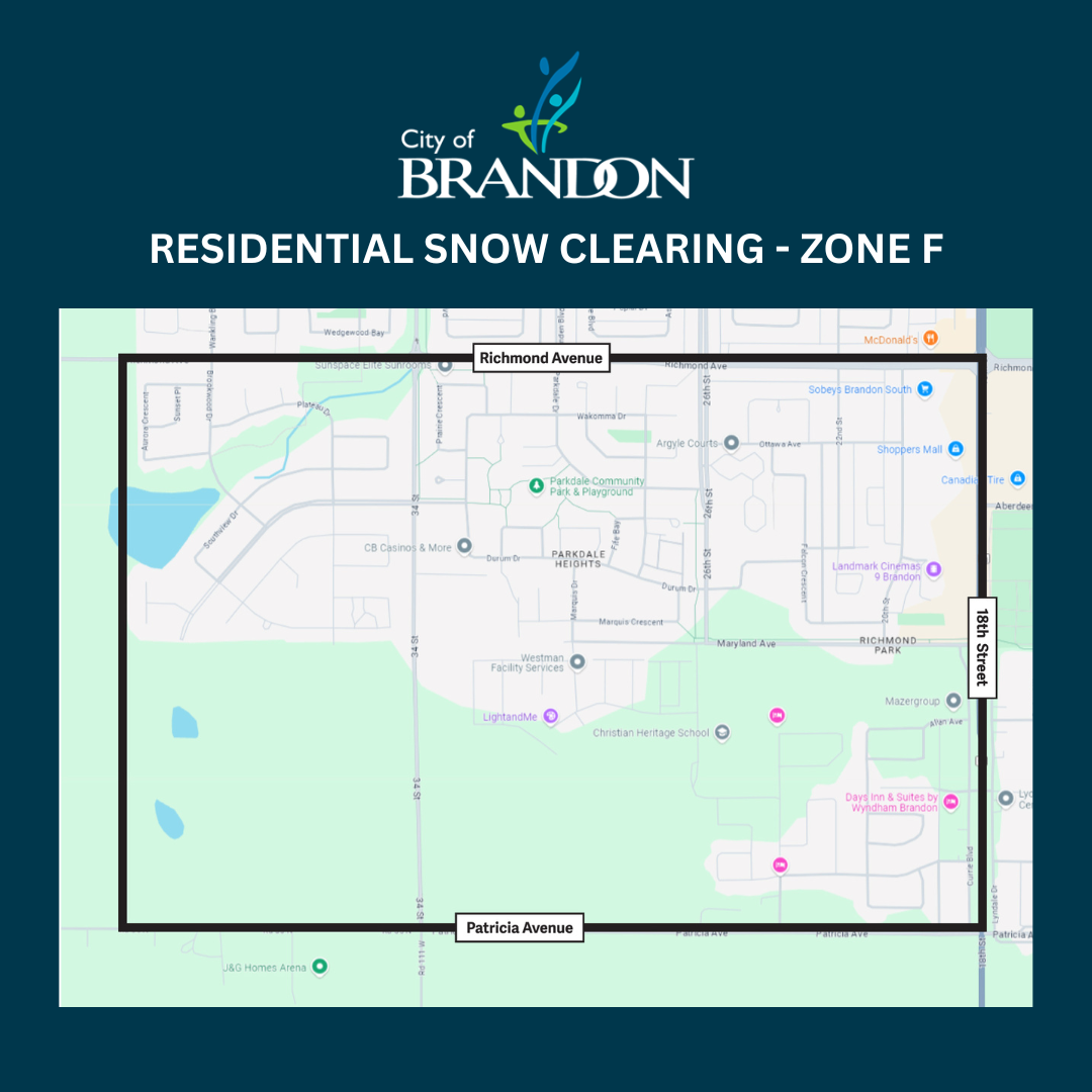 Residential Snow Clearing Map for Zone F