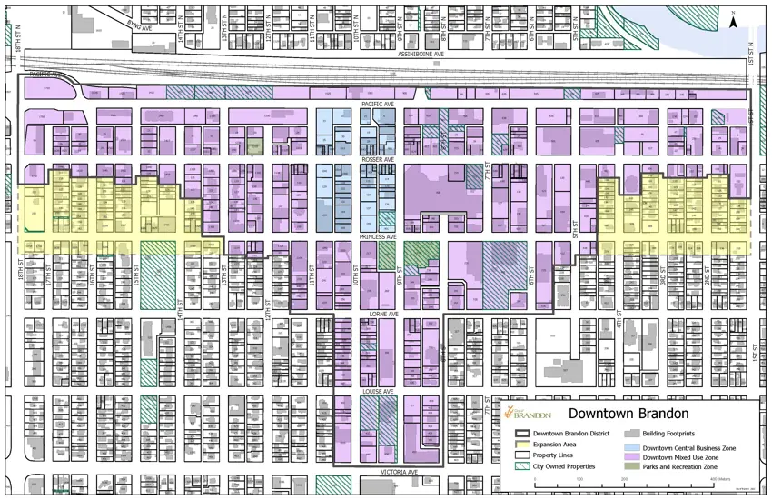 Map of Downtown Brandon