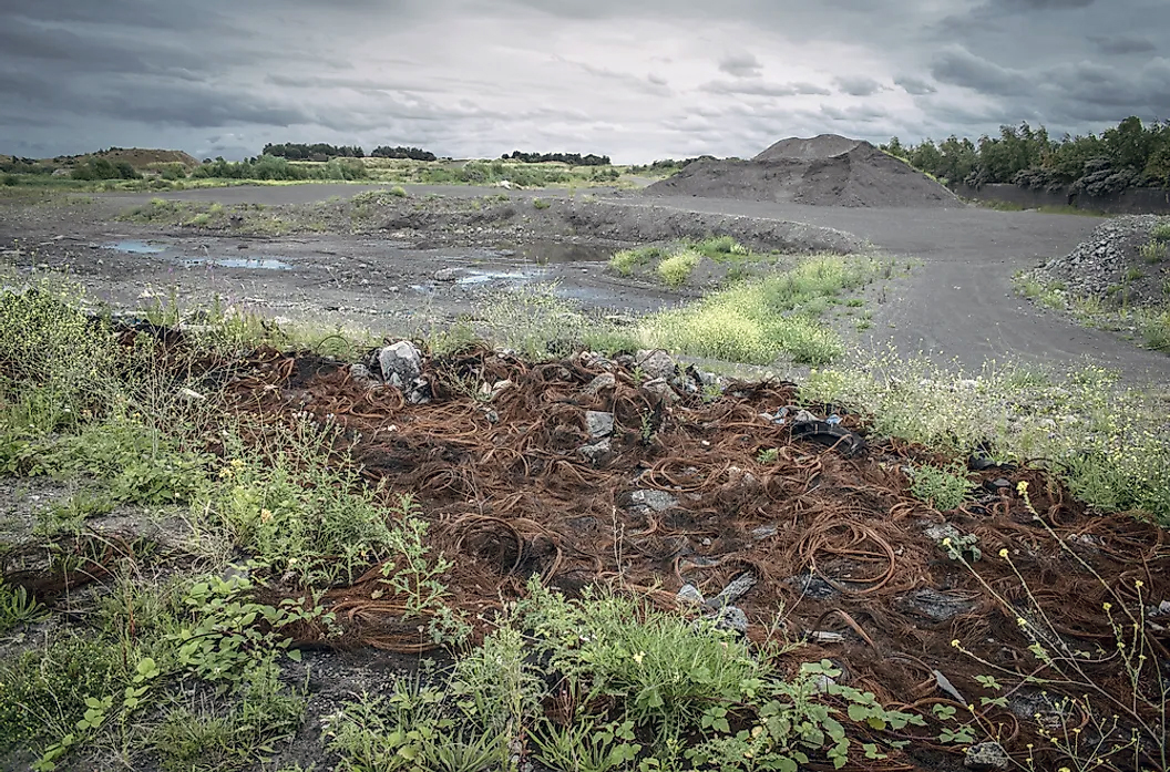 a gravel pit